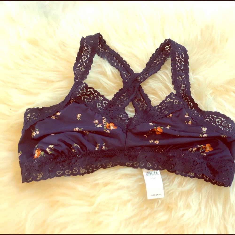 Aerie lace and silk bralette